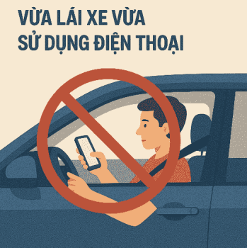 Vừa lái xe, vừa sử dụng điện thoại có thể bị xử phạt như thế nào?